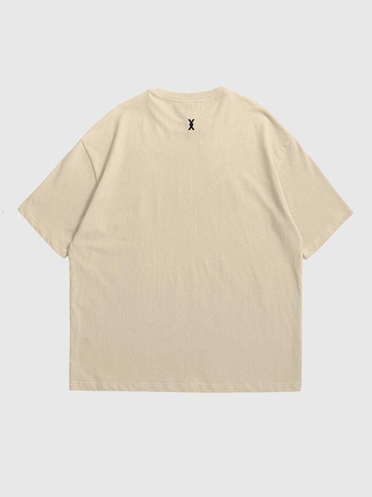 Camiseta Básica Beige - Oversized