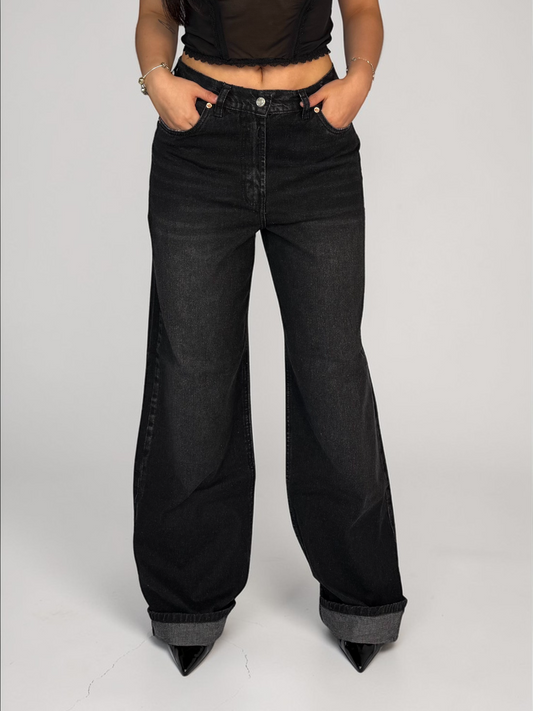 Baggy Wide Negro Mujer