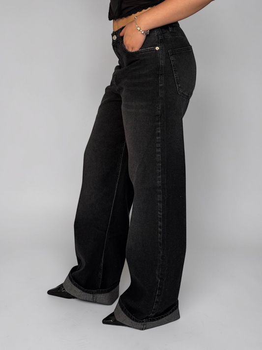 Baggy Wide Negro Mujer