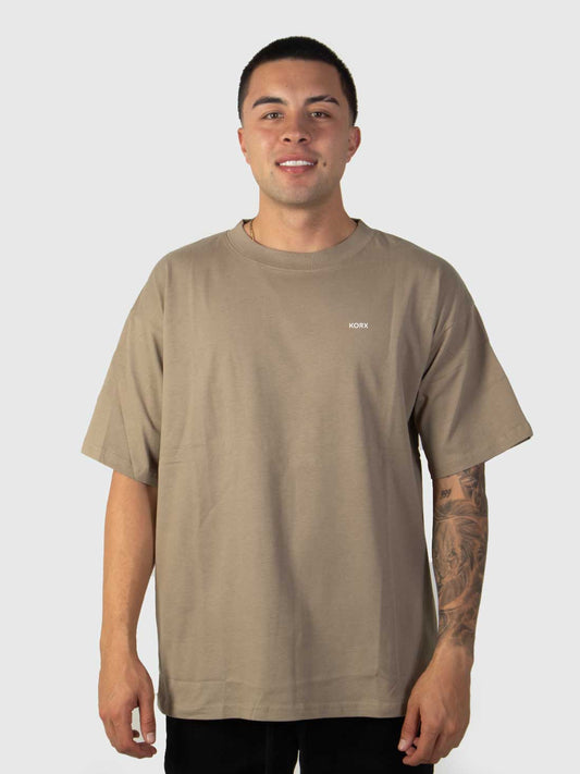 Camiseta Básica Verde Nuez - Oversized