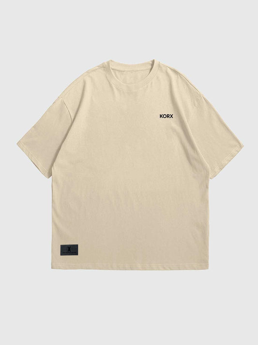 Camiseta Básica Beige - Oversized