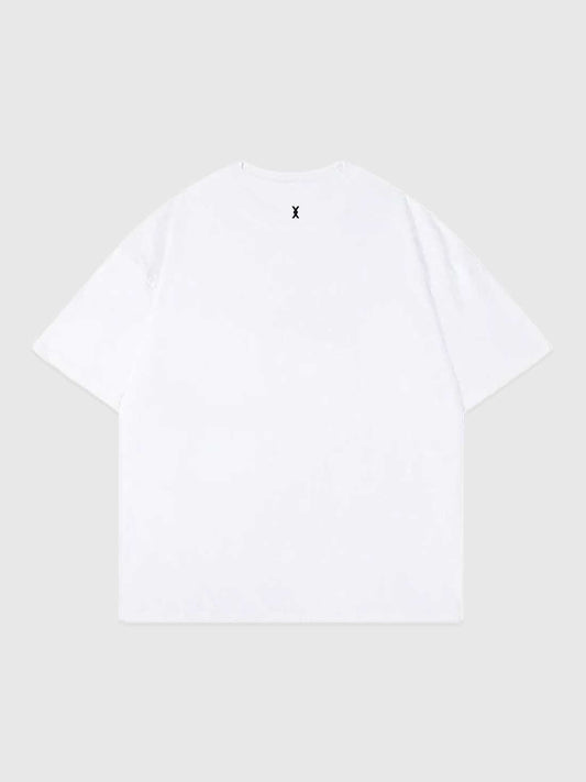 Camiseta Básica Blanca - Oversized (Negro)