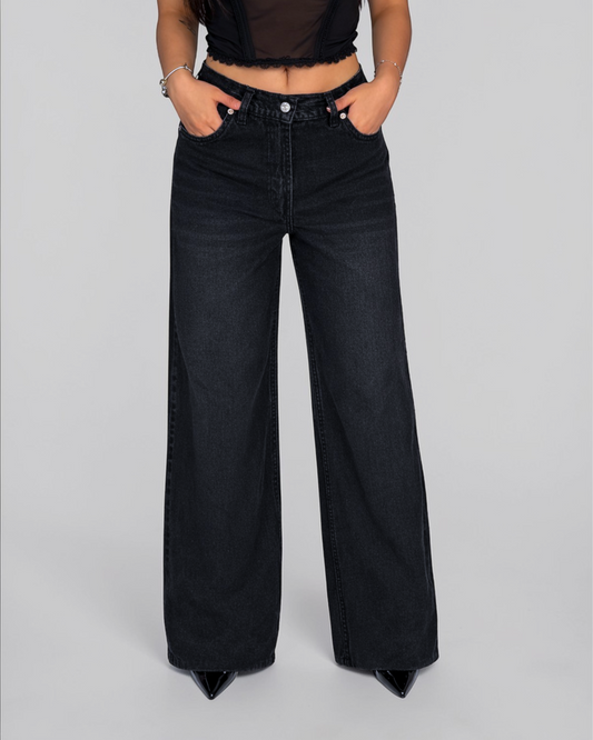 Baggy Wide Negro Mujer