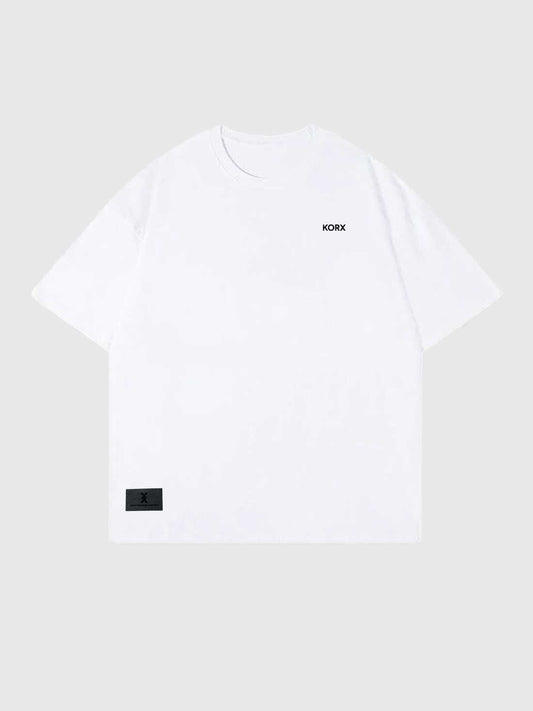 Camiseta Básica Blanca - Oversized (Negro)
