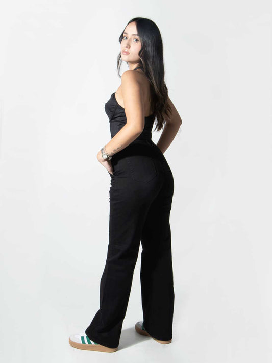 Bota Recta Negro Mujer - Básico