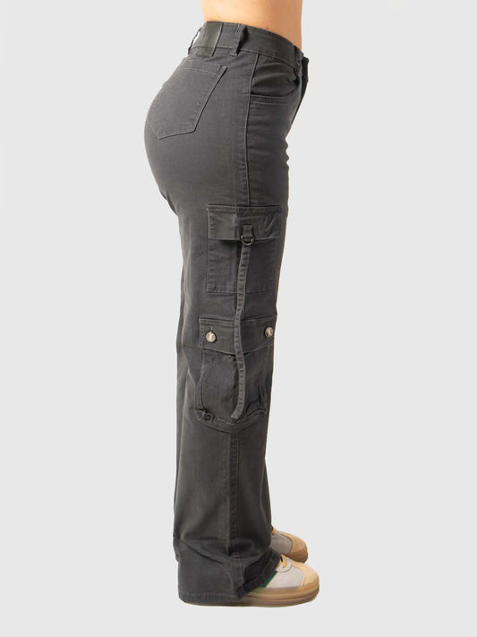 Pantalón Cargo Gris - Mujer