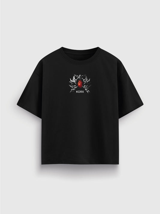 CAMISETA OVERSIZED NEGRO | ANGELS GUARD