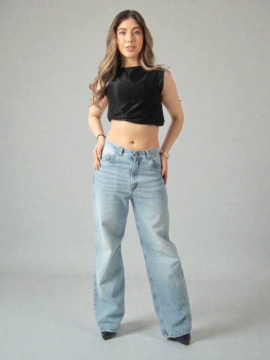 Baggy Wide Jeans Mujer