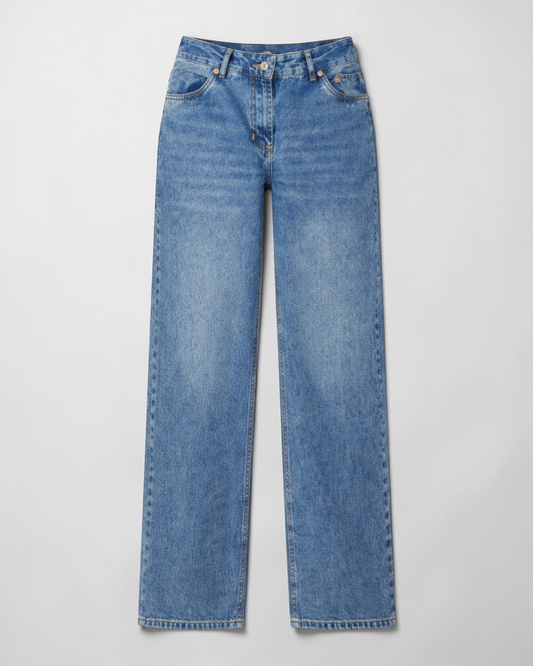 Wide Leg Tiro Bajo Mujer